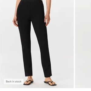 Quince Black Ankle-Length Straight Pants